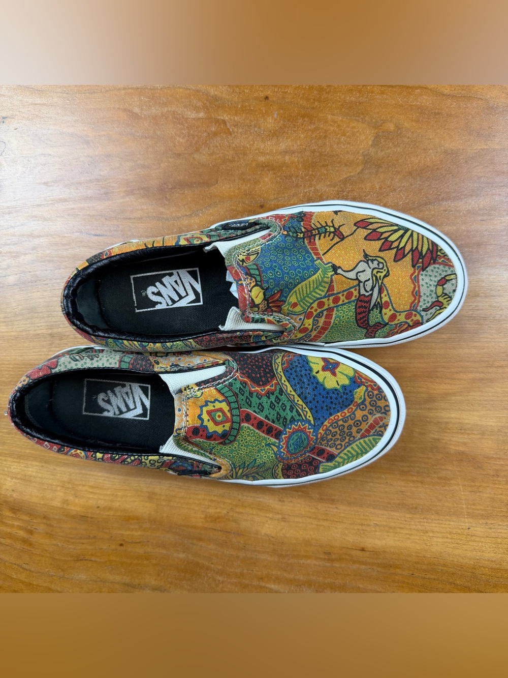 Vans Classic Slip-On Van Doren Aborigine Rare Tribal Print W7 M5.5